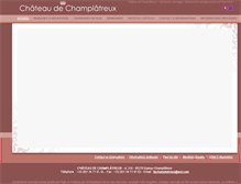 Tablet Screenshot of chateau-de-champlatreux.fr